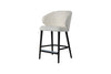 Bar stool upholstered in fabric or leather ✔ CAPRICE model